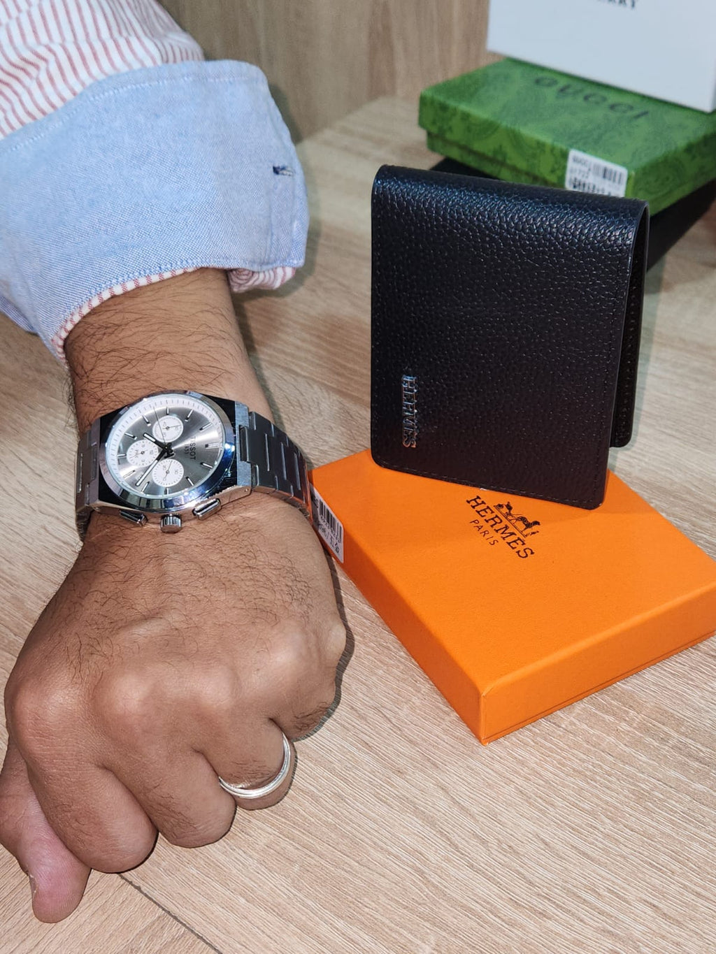 PACK HOMME (MONTRE + PORTE FEUILLE)
